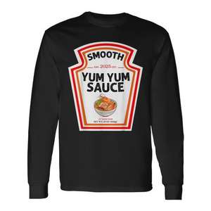 Camiseta de manga larga con diseño de salsa Smooth Yum Yum, camiseta promocional a juego - Product Image 1