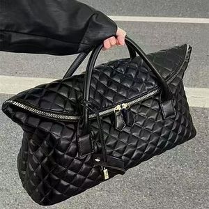 Sac de voyage matelassé en PU, grande capacité, motif losanges, léger, multifonction, unisexe, à porter à la main, en bandoulière ou en travers du corps, idéal pour la gym - Prix usine - Product Image 1