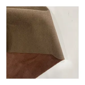 Ooushida поставка от производителя 100% Полиэстеровая плотная полосатая Вельветовая ткань для брюк мужская рубашка одежда для дивана обивка