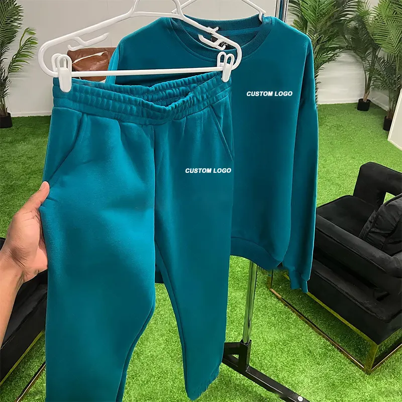Custom Logo High Quality Sweatpants And Hoodie Set Jogger Unisex Sweatsuit Tracksuit For Men