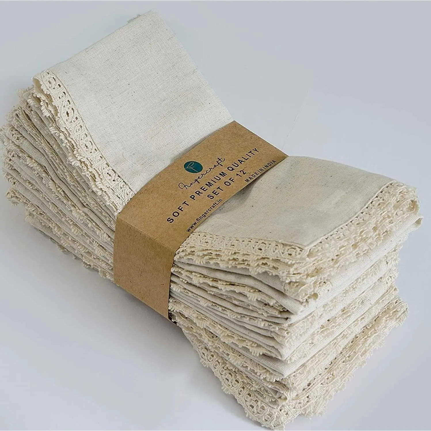 Wholesale Classic Quality Handmade 40*60 100 % Cotton Restaurant Dinner Linen Table Cloth Napkins