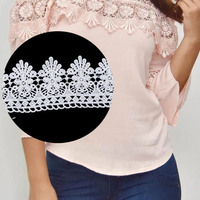 Encajes Y Cintas Large Bordure Stretch Broderie Oeillet Dentelle Coupe Vêtements Conception Dentelle Garniture