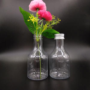 Bouteille de boisson en plastique PET de 200 ml en forme de vin, avec étiquette personnalisée sérigraphiée, de qualité alimentaire, avec bouchon à vis, pour thé, soda - Product Image 5