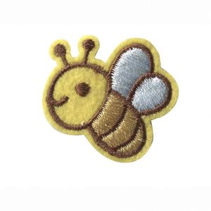 Wholesale Bulk Cute Cartoon <b>Bee</b> Logo Custom Iron-On Embroidered Patches Handmade Twill Fabric for Sports <b>Gifts</b> and Brand Names - Product Image 3
