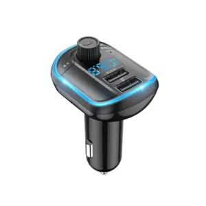 T829S Handsfree Calling FM Transmitter Bluetooth 5.0 Car MP3 Player 3.1A Dual USB Car Phone Charger Bluetooth Car Kit