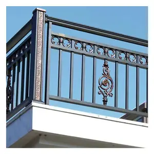 定制装饰庭院入口高品质水平铝围栏