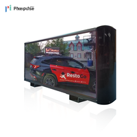 Pixelpulse Ultra-mince Type Nouvelle Arrivée Toit De Voiture P2.5 P3 P4 P5 Led Affichage pour Taxi Sign Didi Taxi Top Billboard Sign