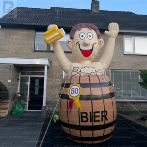 Modèle publicitaire gonflable géant personnalisé de 3m, type poupée Abraham néerlandaise ou <span class=keywords><strong>homme</strong></span> baril de bière, pour anniversaires, fêtes, festivals et événements de rue - Product Image 5
