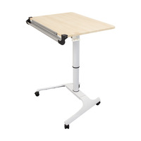 Bureau mobile en bois d'érable réglable en hauteur pour la peinture à l'huile, planche à dessin pour architectes, chevalet rabattable (bureau)