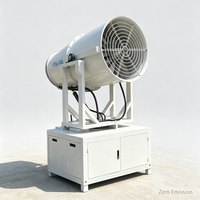 Canon à brouillard mobile professionnel pour la suppression de la poussière sur les chantiers de construction avec pulvérisation fine et longue portée