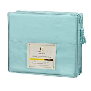 卸売クイーンサイズホワイト100% バンブー300 TCバルクフラットシート - Product Image 6