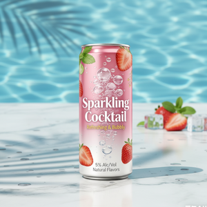 Refresco sin Alcohol Carbonatado Sabor Mojito Brisa Marina Fresas Pomelo 330ML Bebida Enlatada Fabricante OEM/ODM Marca Privada - Product Image 1