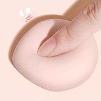 JLY Rubycell – Ensemble de houppettes ultra-douces en forme de goutte d'eau, aspect coton, double usage (humide/sec), ne retient pas la poudre, outil de beauté