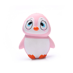 Bán Buôn Pu Foam Màu Hồng Quà Tặng Khuyến Mại Đôi Mắt Dễ Thương Lớn In Chậm Tăng Chim Cánh Cụt Chống Căng Thẳng Bóng - Product Image 2