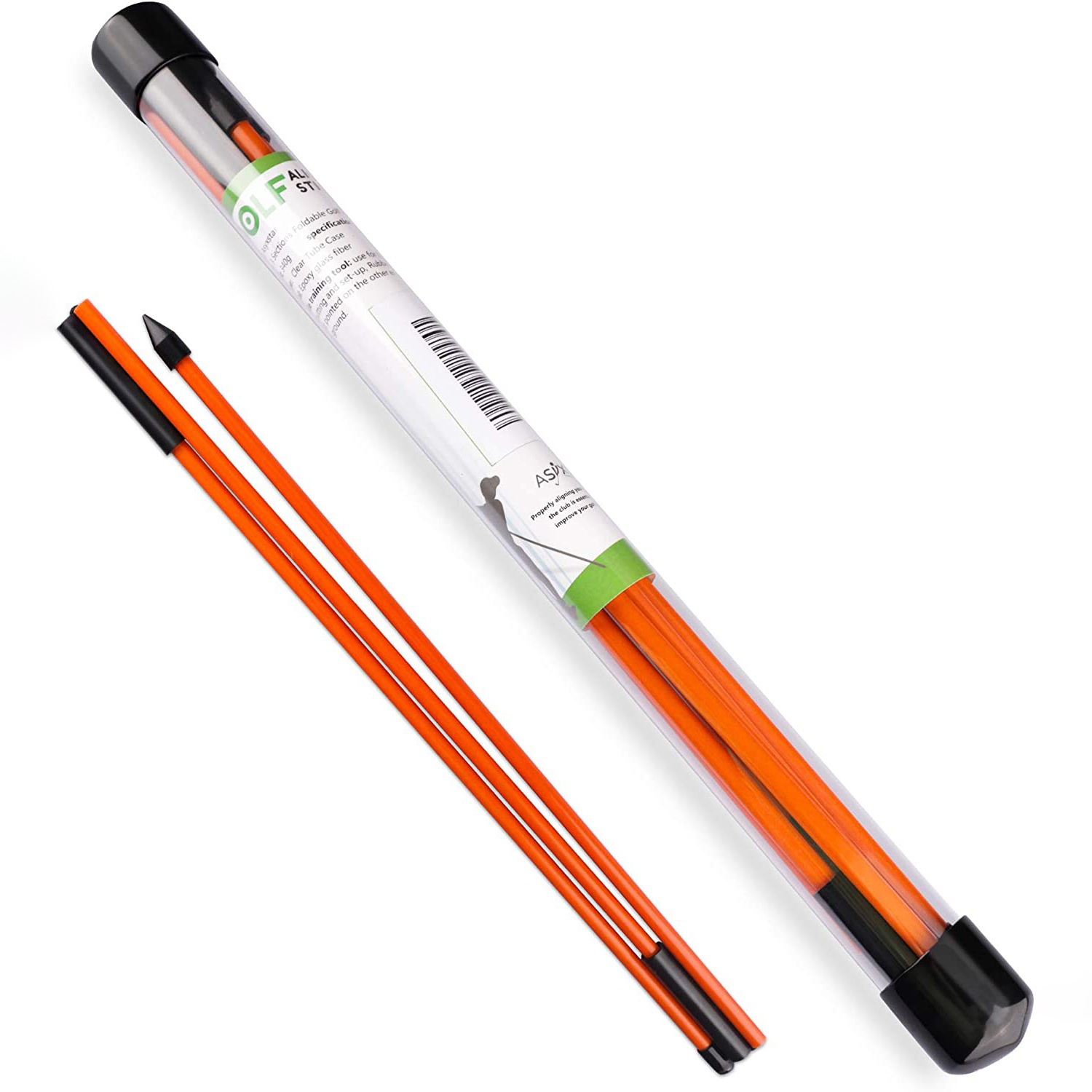 Wholesale Golf positioning stick Alignment Aid 48 inch for aiming, putting golf training aid with clear tube box