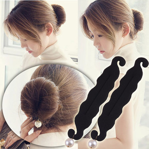 Femmes Magic Hair Styling <span class=keywords><strong>Chignon</strong></span> Épingles À Cheveux Twist Styling Hairdisk Meatball Head Clip En Caoutchouc Accessoires pour Tresser La <span class=keywords><strong>Mousse</strong></span> De Cheveux - Product Image 2