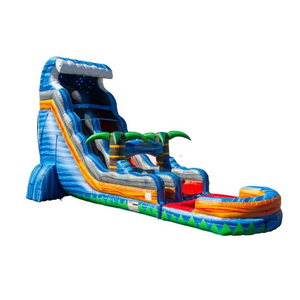 Tobogán Inflable Comercial Azul para Adultos, Tobogán de Agua de PVC de 2 Carriles, Toboganes de Agua Inflables para Niños y Adultos para Exteriores y Hogar - Product Image 5