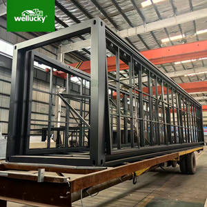 Расширяемый контейнерный дом со стальной рамой, система раздвижной комнаты и кухня, ванная комната, мобильный дом - Product Image 6