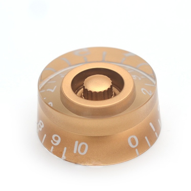 4 Boutons De Tonalité Et Volume Pour Guitare LP - Noir Et Or - Chapeau Haut De Forme - Pièces Détachées