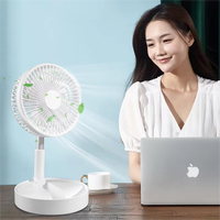 Nouveau ventilateur électrique multifonctionnel 3600 mAh pour la maison 2025 avec télécommande réglable et ventilateur de bureau pliable