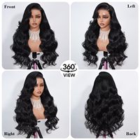 Peluca de Cabello Humano Vietnamita Virgen con Ondas Suaves, Doble Trama, Encaje Frontal HD, Pre-Desplumada, Sin Pegamento, 13x4 13x6, para Mujeres Negras