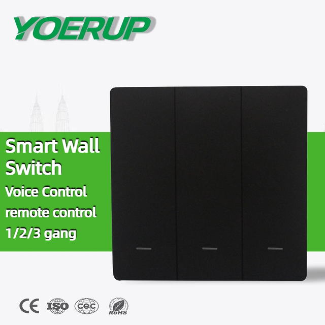Wifi Smart Light Wall Switch 1/2/3 Gang 10A Tuya Smart Life APP Remote Control RF Zigbee 3gang Electrical Smart Wall Switch