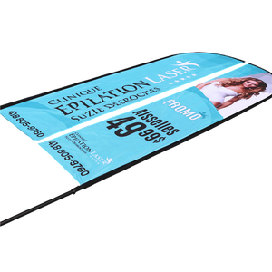 أعلام ترويجية خارجية، تصميم أعلام مخصصة، لافتات إعلانية من القماش، أعلام ريشية رخيصة بطول 12 قدمًا من جانب واحد - Product Image 4