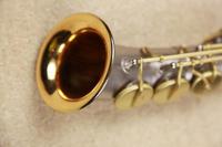 High Grade Brush Nickel Semi Curved Bell soprano Saxophone