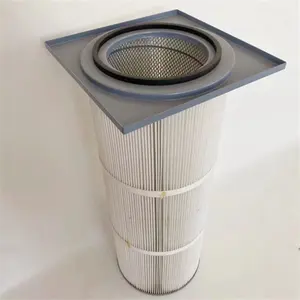 Cartucho de filtro de aire lavable de poliéster para recolección de polvo
