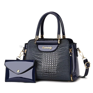 PU Skin Sequin Leather 2 Pieces Bags Set Women's Handbags Shoulder Bag Tote Come With <b>Wallet</b> for Glossy <b>Ladies</b> Large Purses - Product Image 3