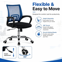 Chaise de bureau ergonomique pivotante en maille, réglable en hauteur, vente en gros d'usine, best-seller
