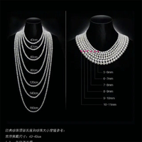 Collier et bracelet tressés à la main à haute brillance, semi-finis, avec perles d'eau douce naturelles, pour la création de bijoux DIY