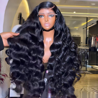 Pelucas Frontales de Encaje HD 13*6, Onda Profunda SDD 1B, Onda Suelta HD 6*6, Encaje Completo 13*4, Cabello Humano Vietnamita Rizado, 28 Pulgadas, Rizado Profundo, Sin Pegamento