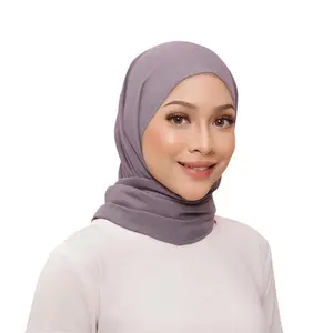 جديد وصول الماليزية الصلبة مربع القطن الفوال رمش شال حجاب إسلامي وشاح المرأة Tudung الجملة