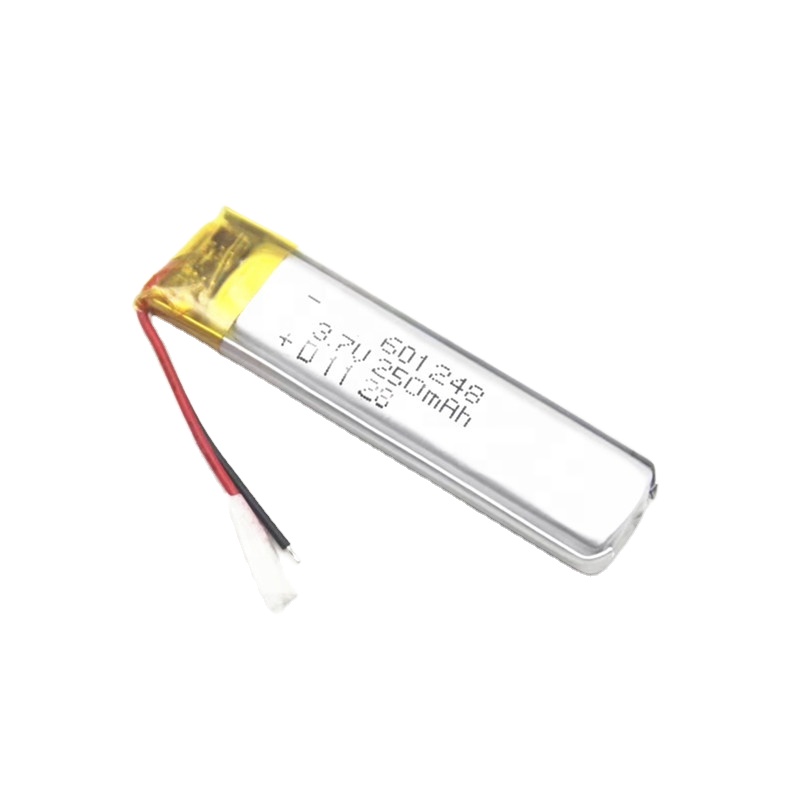 250mAh 601248 lipo 3.7V 602248クレンジング機器用リチウム電池注文機スマートウェアラブルデバイスロングリポバッテリー