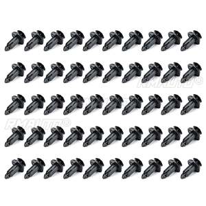 50pcs 8mm Car Door <b>Trim</b> Panel <b>Clips</b> Auto Door Panel Push Rivet Fastener Retainer Universal for Toyota/Honda - Product Image 1