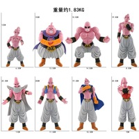 8 unid/set diseño caliente Anime DBZ PVC figura de acción dibujos animados de gran tamaño músculo grasa Buu colección figura juguete conjunto adornos de escritorio