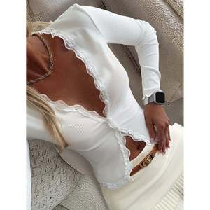 Slim Fit Long Sleeve Solid <b>Cardigan</b> <b>White</b> Women's <b>Cardigans</b> - Product Image 3