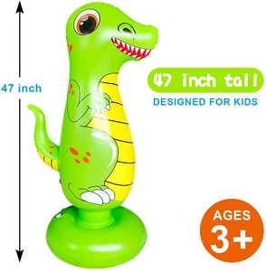 Saco <span class=keywords><strong>de</strong></span> <span class=keywords><strong>Boxeo</strong></span> Inflable <span class=keywords><strong>de</strong></span> PVC con Forma <span class=keywords><strong>de</strong></span> Dinosaurio, Resistente, <span class=keywords><strong>para</strong></span> Entrenamiento <span class=keywords><strong>de</strong></span> Karate, Taekwondo y <span class=keywords><strong>Boxeo</strong></span>, <span class=keywords><strong>para</strong></span> Niños y <span class=keywords><strong>Niñas</strong></span> - Product Image 4
