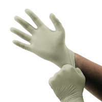 Gants d'examen médicaux en latex poudrés, gants jetables en latex, gants en latex - Médicaux, sans poudre, blancs