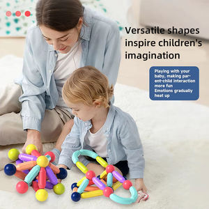 Vente en gros 166 pièces bricolage bâtons magnétiques boules ensemble <span class=keywords><strong>de</strong></span> blocs <span class=keywords><strong>de</strong></span> <span class=keywords><strong>construction</strong></span> pour enfants <span class=keywords><strong>jeux</strong></span> <span class=keywords><strong>de</strong></span> <span class=keywords><strong>construction</strong></span> éducatifs <span class=keywords><strong>avec</strong></span> tiges magnétiques jouets - Product Image 5