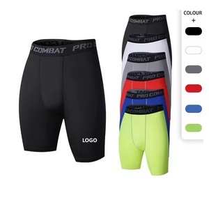 Quần short tập gym in logo tùy chỉnh, chất liệu nhanh khô, quần bó sát chạy bộ, tập luyện thể thao nam - Product Image 1