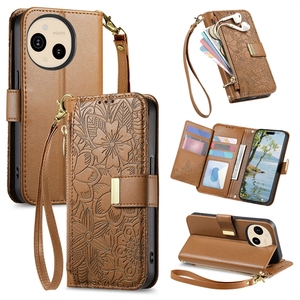 Funda de cuero con cremallera para tarjetas, funda tipo billetera para Sharp Sense 9/<span class=keywords><strong>Wish</strong></span> 4/<span class=keywords><strong>Wish</strong></span> 5 - Product Image 5