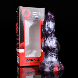 NNSX Silikon Hund <span class=keywords><strong>Penis</strong></span> Esel Pferd <span class=keywords><strong>Penis</strong></span> Unisex dicker Rückenplatz Analsex Tier Dildo - Product Image 4
