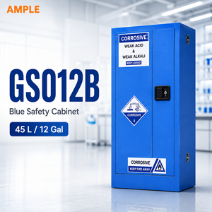 Gabinete de Almacenamiento de Productos Químicos de Laboratorio, 45L, 12 Galones, Azul, Gabinete de Seguridad para Productos Corrosivos con Estante Ajustable para Uso Industrial, OEM, ODM - Product Image 1