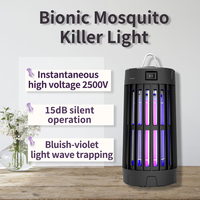 Saijzek Nouveauté Lampe anti-moustiques solide à LED UV haute tension 2500V, très efficace, à choc électrique, écologique, destructeur d'insectes