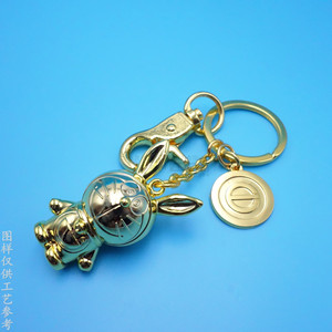 Custom Die Cast 3D Metal <b>Keychain</b> Zinc Alloy Carabiner <b>Anime</b> Figurine Gift Set - Product Image 2