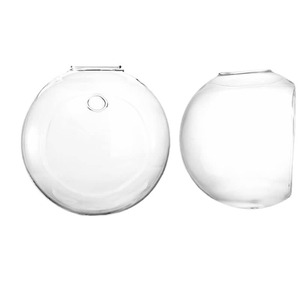 <span class=keywords><strong>Vase</strong></span> en verre hydroponique transparent semi-circulaire mural, décorations créatives pour la maison, vente en gros du fabricant - Product Image 5