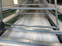 Nouveau système d'alimentation automatique pour cages à poules en batterie, en acier galvanisé, gain de place, équipement avicole moderne, direct usine