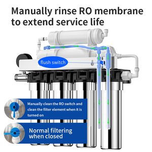 600g dòng chảy cao <span class=keywords><strong>RO</strong></span> Máy lọc nước cấp <span class=keywords><strong>7</strong></span> Lọc TDS giám sát uống tap cũng thẩm thấu ngược trầm tích Hệ thống lọc - Product Image 6